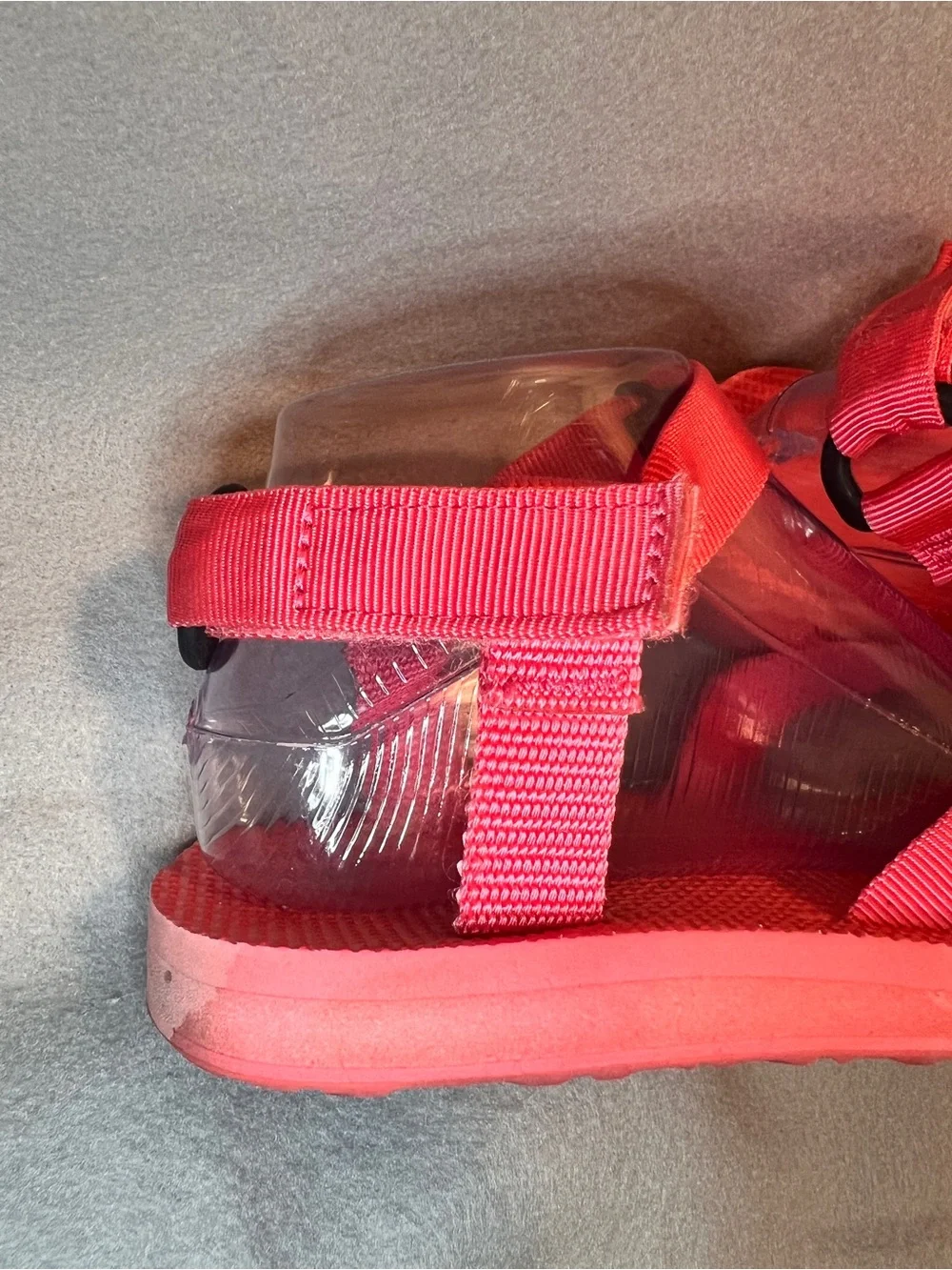 Teva Original Sandals Size 8 Coral Pink Sporty Strappy 1003986 Coastal Beach